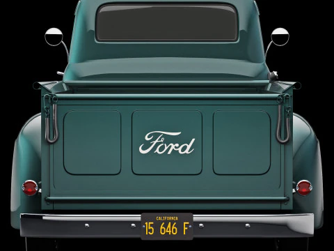 Furgone F1 del 1952 Modello 3D