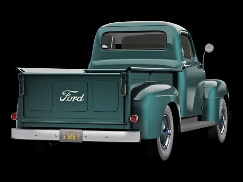 F 1 pickup 1952 Modelo 3D
