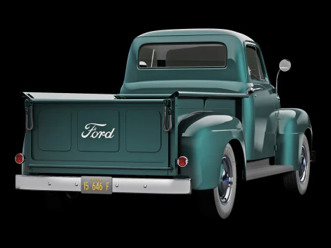 Furgone F1 del 1952 Modello 3D