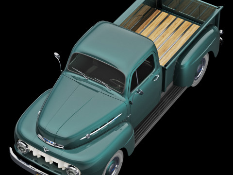F 1 pickup 1952 Modelo 3D