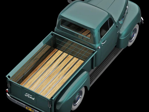 Furgone F1 del 1952 Modello 3D