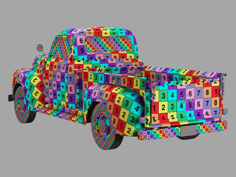 F 1 pickup 1952 Modelo 3D