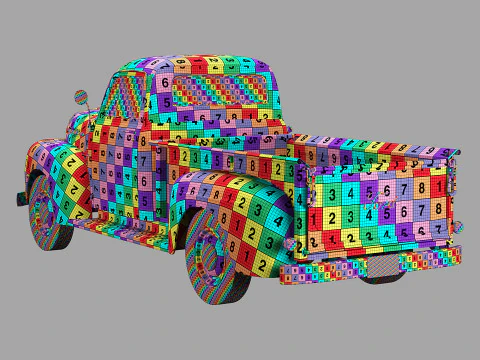 Furgone F1 del 1952 Modello 3D