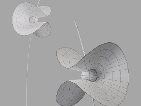 Roche bobois mariposa floor lamp Model 3D