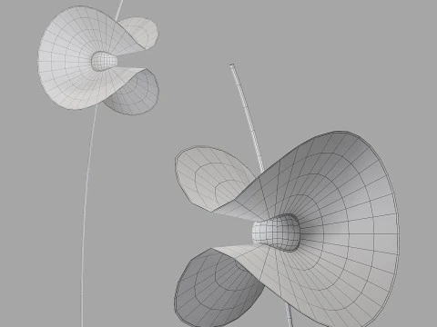 Roche bobois mariposa floor lamp 3D Model