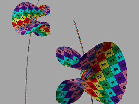 Roche bobois mariposa floor lamp Model 3D