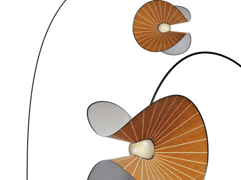 Roche bobois mariposa floor lamp arc 3D-Modell