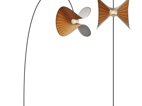 Roche bobois mariposa lumin&aacute;ria de ch&atilde;o arco Modelo 3D