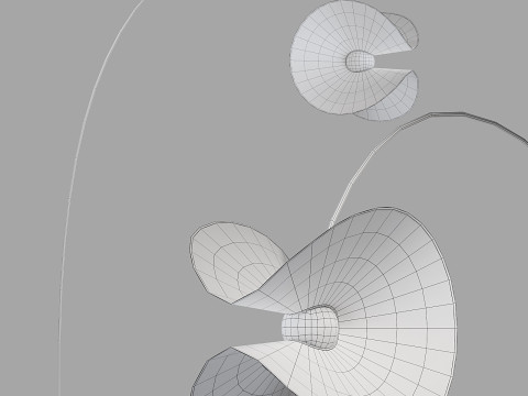 Roche bobois mariposa floor lamp arc 3D-Modell