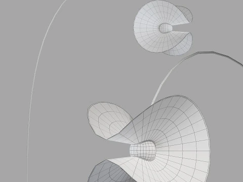 Roche bobois mariposa lumin&aacute;ria de ch&atilde;o arco Modelo 3D