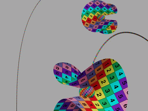 Roche bobois mariposa lumin&aacute;ria de ch&atilde;o arco Modelo 3D