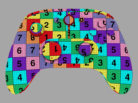 Atari VCS gamepad 3D-Modell