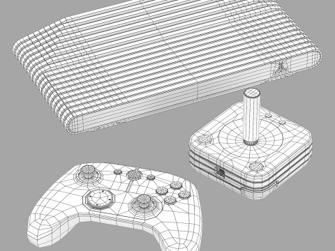 Atari VCS set 3D-Modell