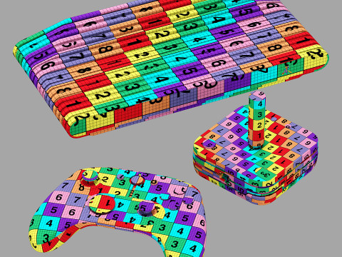 Atari VCS set 3D-Modell