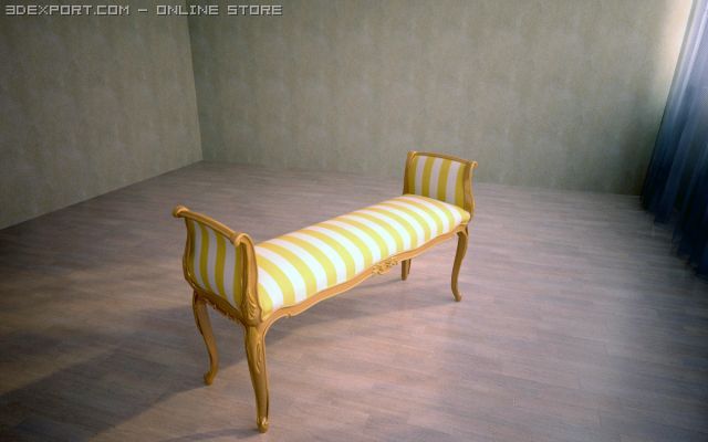 panchina Modèle 3D .c4d .max .obj .3ds .fbx .stl .blend 