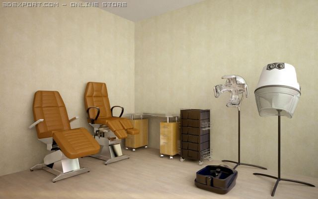 armchair 3D मॉडल .c4d .max .obj .3ds .fbx .stl .blend 