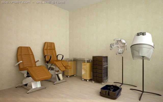 fauteuil Modèle 3D .c4d .max .obj .3ds .fbx .stl .blend 