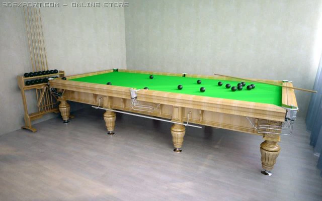 biliardo Modello 3D .c4d .max .obj .3ds .fbx .stl .blend 