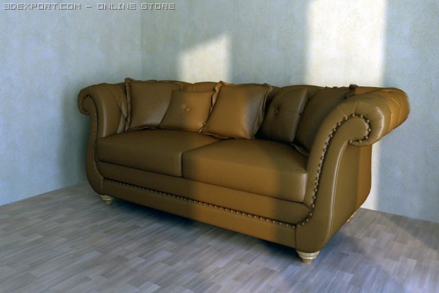 divan 3D-Modell .c4d .max .obj .3ds .fbx .stl .blend 