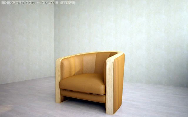 kreslo 3D Model .c4d .max .obj .3ds .fbx .stl .blend 