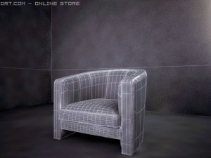 kreslo Model 3D