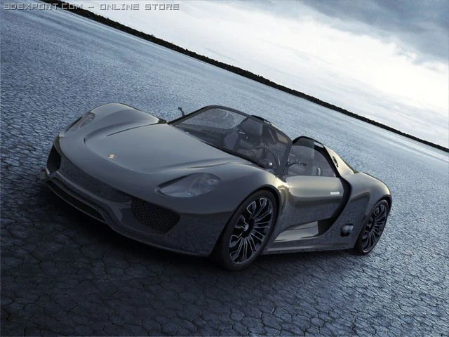porsche 918 spyder 3D Model .c4d .max .obj .3ds .fbx .stl .blend 