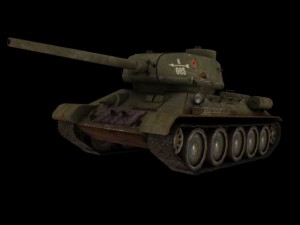 famous soviet middle tank  t34 85 Model 3D
