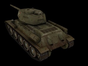 famous soviet middle tank  t34 85 3D Model
