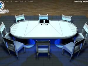 poker table 3D 模型