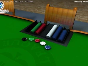 table de poker Modèle 3D