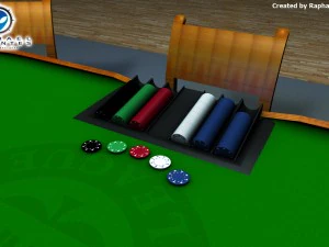 table de poker Modèle 3D