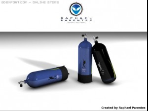 scuba dive cylinder tank 3Dモデル