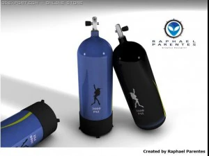 scuba dive cylinder tank 3D Model