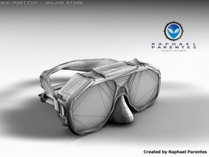 swimmer diver mask goggles 3D Модель