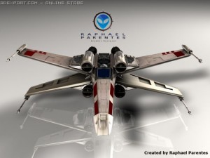 xwing spacecraft spaceship star wars 3D Model