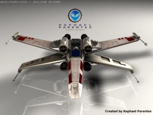 xwing spacecraft spaceship star wars 3D Model