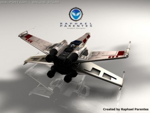 xwing spacecraft spaceship star wars 3D Model