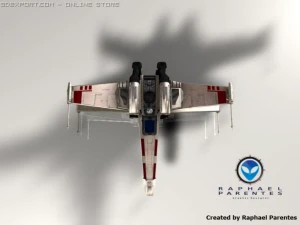 xwing spacecraft spaceship star wars 3D Model