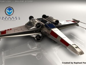 xwing spacecraft spaceship star wars 3D Model