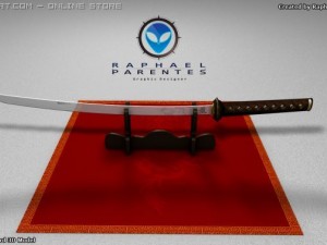 samurai katana sword Model 3D