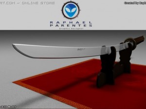 samurai katana sword Model 3D