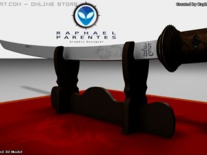 samurai katana sword Model 3D