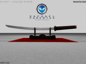 samurai katana sword Model 3D