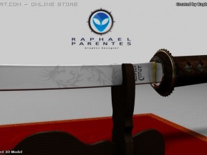 samurai katana sword Model 3D