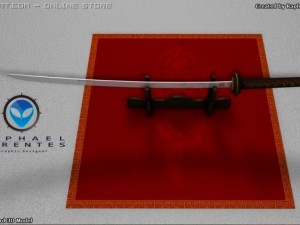 samurai katana sword Model 3D