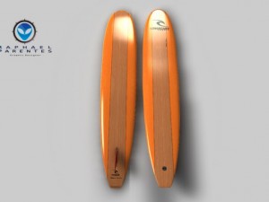 long surf board Modelo 3D