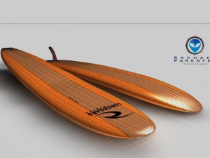 long surf board Modelo 3D