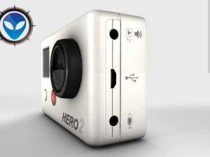 gopro hero2 camera  gopro 3D Model