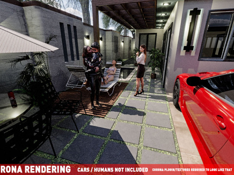 Modern House Condo Land 10x20 Meters Easy to Use No Stress Works with Plugin or Without Modello 3D