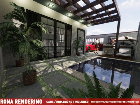 Modern House Condo Land 10x20 Meters Easy to Use No Stress Works with Plugin or Without Model 3D
